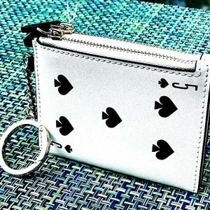 Kate Spade Lucky Draw Deck of Cards coin key case